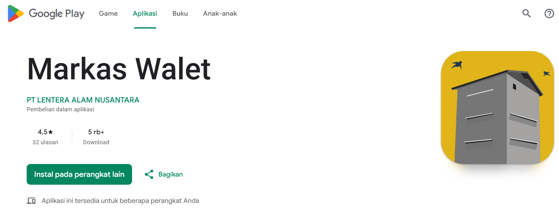 Aplikasi Markas Walet